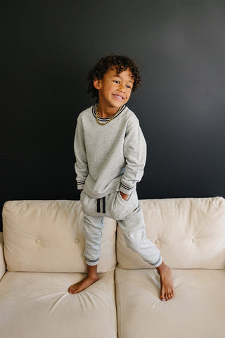 Micah Jogger Set Olive + Scout Color: Blue Size: 3-6M