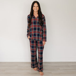 Adult Christmas Plaid Pajama Set Mebie Baby Size: XS
