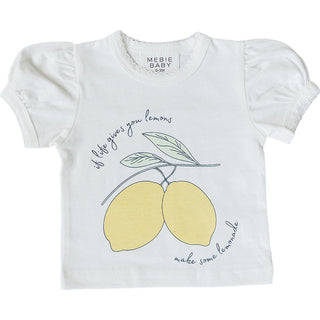 Lemon Tee Mebie Baby Size: 0-3