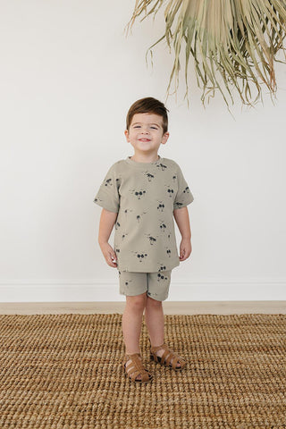 Mebie Baby Palm Tree Button Short Set | Baby Riddle
