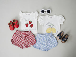 Strawberry Ruffle Tee Mebie Baby Size: 0-3