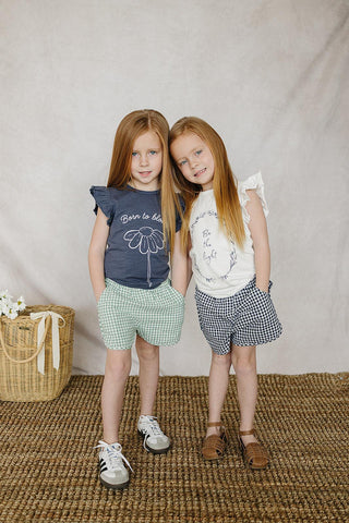 Green Gingham Shorts - Summer Essential