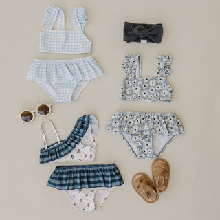 Mebie Baby Daisy Ruffle Bikini Set | Baby Riddle