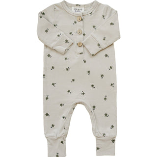 Floral Long Sleeve Button RomperMebie BabySize: 0-3