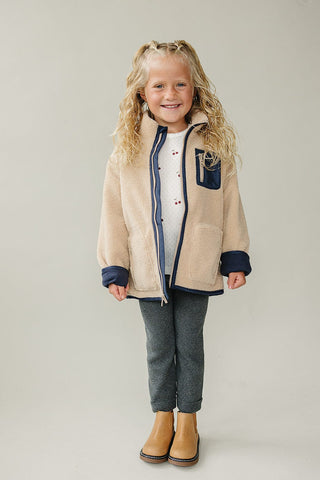 Sherpa Zip-Up Jacket Mebie Baby Size: 0-3