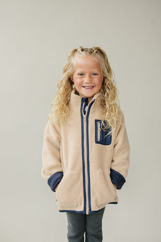 Sherpa Zip-Up Jacket Mebie Baby Size: 0-3