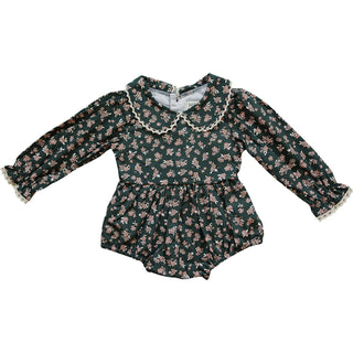 Olive Bloom Bubble RomperMebie BabySize: 0-3