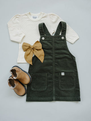 Green Corduroy DressMebie BabySize: 6-12