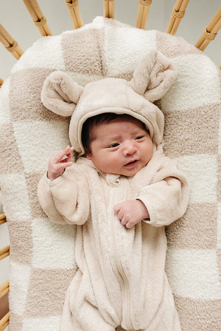 Fleece Bear Hooded Zipper Mebie Baby Size: 0-3