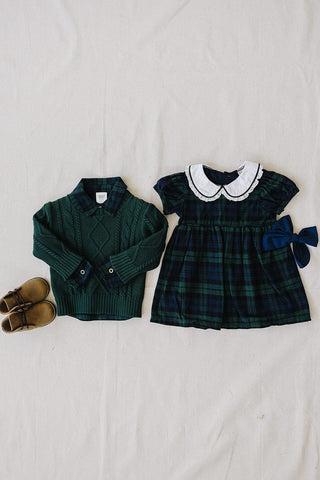 Green Cable Knit Sweater
