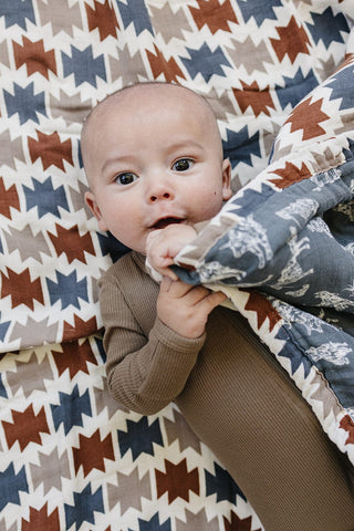Western Aztec + Wild West Muslin QuiltMebie Baby