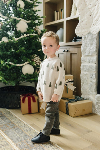 Pine Tree Knit Sweater Mebie Baby Size: 0-3