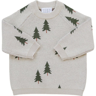 Pine Tree Knit Sweater Mebie Baby Size: 0-3