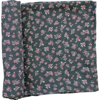 Olive Bloom Muslin Swaddle Blanket Mebie Baby