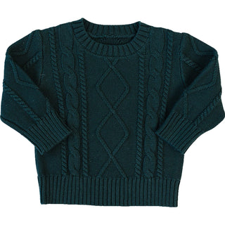 Green Cable Knit Sweater