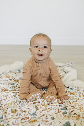 Camping Trip Bamboo Fleece QuiltMebie Baby
