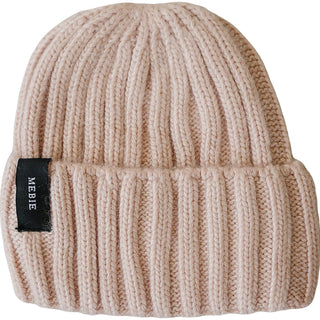 Light Pink Chunky Knit Beanie Mebie Baby Size: 0-3 month