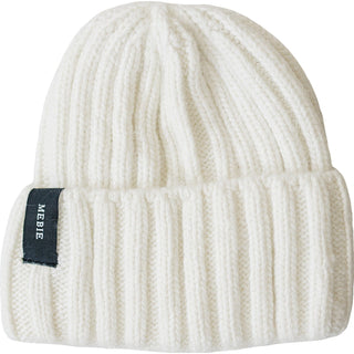 White Chunky Knit Beanie Mebie Baby Size: 0-3 month
