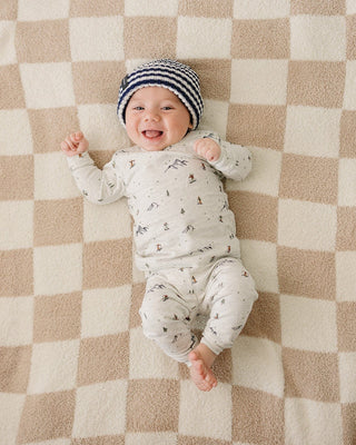 Ski Print Cozy Set Mebie Baby Size: 0-3