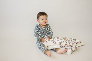Southwest Aztec Ribbed Bamboo Cozy Set Mebie Baby Size: 18-24