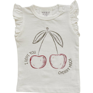 Mebie Baby Cherry Ruffle Tee | Baby Riddle