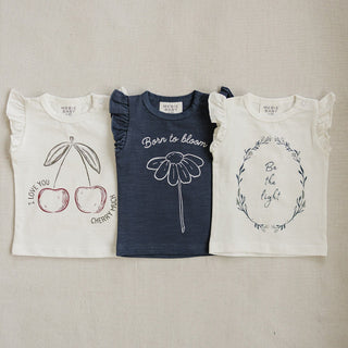 Mebie Baby Cherry Ruffle Tee | Baby Riddle