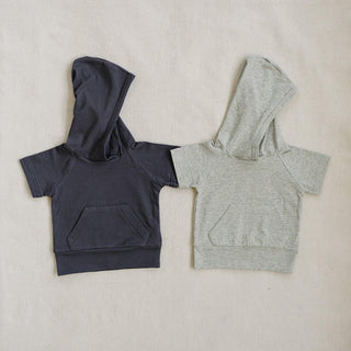 Slate Hooded Tee Apparel Mebie Baby Size: 0-3