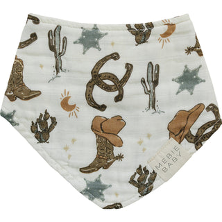Outlaw Cowboy Classic Muslin Bib Mebie Baby