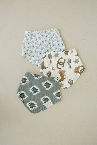 Outlaw Cowboy Classic Muslin Bib Mebie Baby