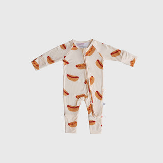 Bamboo Zip Pajamas | Hot Dogs