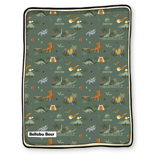 Bamboo Blanket - Jurassic Park Core Swaddling & Receiving Blankets Bellabu Bear Size: 45 x 60 in
