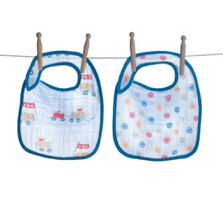 Angel Dear Soft 2 Pack 100% Soft Muslin Cotton Snap Bibs, Elephants Inventory Angel Dear