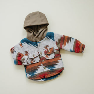 Aiden Jacket Olive + Scout Color: Red Size: 3-6M