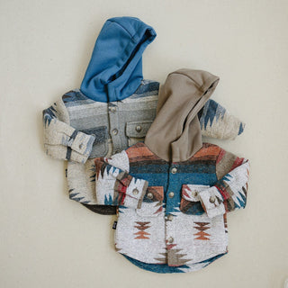 Aiden Jacket Olive + Scout Color: Blue Size: 3-6M