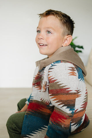 Aiden Jacket Olive + Scout Color: Blue Size: 3-6M