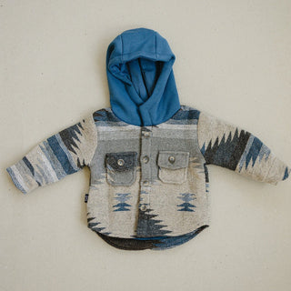 Aiden Jacket Olive + Scout Color: Blue Size: 3-6M