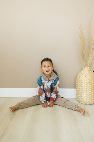 Aiden Jacket Olive + Scout Color: Blue Size: 3-6M