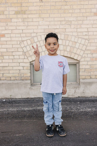 All American Dude Short Sleeve Tee Olive + Scout Size: 3-6M