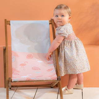 Bebe Sweeny Pink Smocked Floral Dress - Anna | Baby Riddle