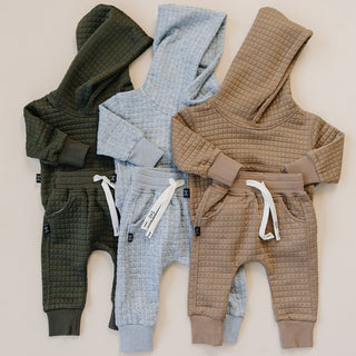 Archie Jogger Set Olive + Scout Color: Green Size: 3-6M