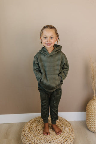 Archie Jogger Set Olive + Scout Color: Green Size: 3-6M