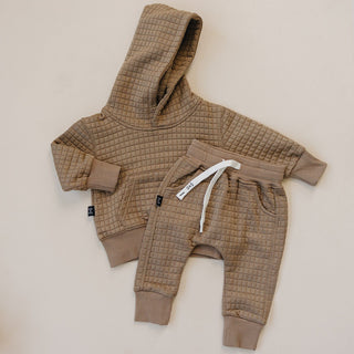 Archie Jogger Set Olive + Scout Color: Brown Size: 3-6M