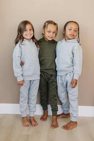 Archie Jogger Set Olive + Scout Color: Green Size: 3-6M