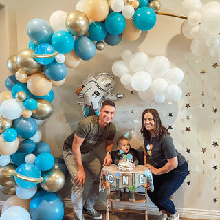 Astronaut Balloon Garland Kit Balloon Garlands Ellie's Party Supply Garland Length:: 5 Feet
