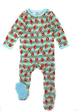 Bamboo Footie with Snaps - Footballs Kozi & Co.
