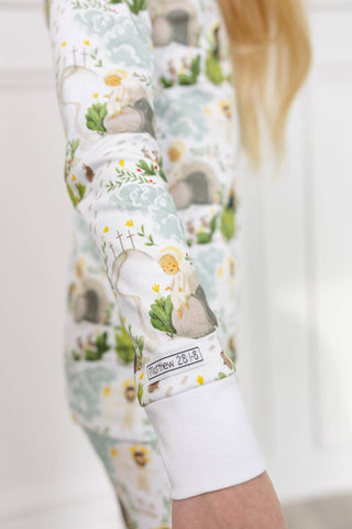 Cotton Long Sleeve Pajama Set - He Is Risen