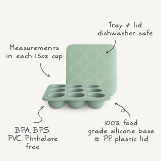 Baby Food Freezer TrayBaby Food TrayMushieColor: Cambridge Blue