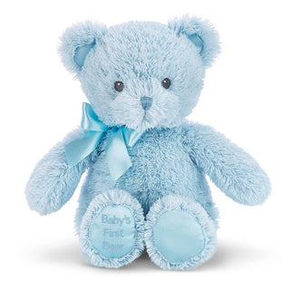 Baby's First Teddy Bear, Soft Newborn Keepsake Gift Bearington Collection Select the Gender or: Boy