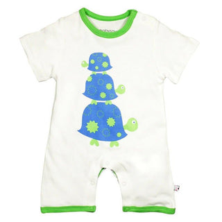 Boy's Bamboo Janey Baby Modern Romper - Turtle Baby One-Pieces