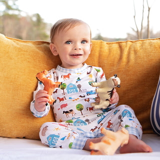 Farm Truck Romper Romper Seven Lantern Lane Size: 3M